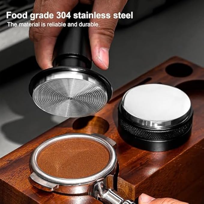 NALACAL مدك قهوة، مدك يدوي للإسبريسو، مدك من الفولاذ المقاوم للصدأ، مدك بقايا القهوة، أدوات الباريستا، مدك قهوة الإسبريسو، مدك حبوب القهوة، ملحقات ماكينة الإسبريسو، أدوات القهوة للمنزل، بار القهوة - Image 2