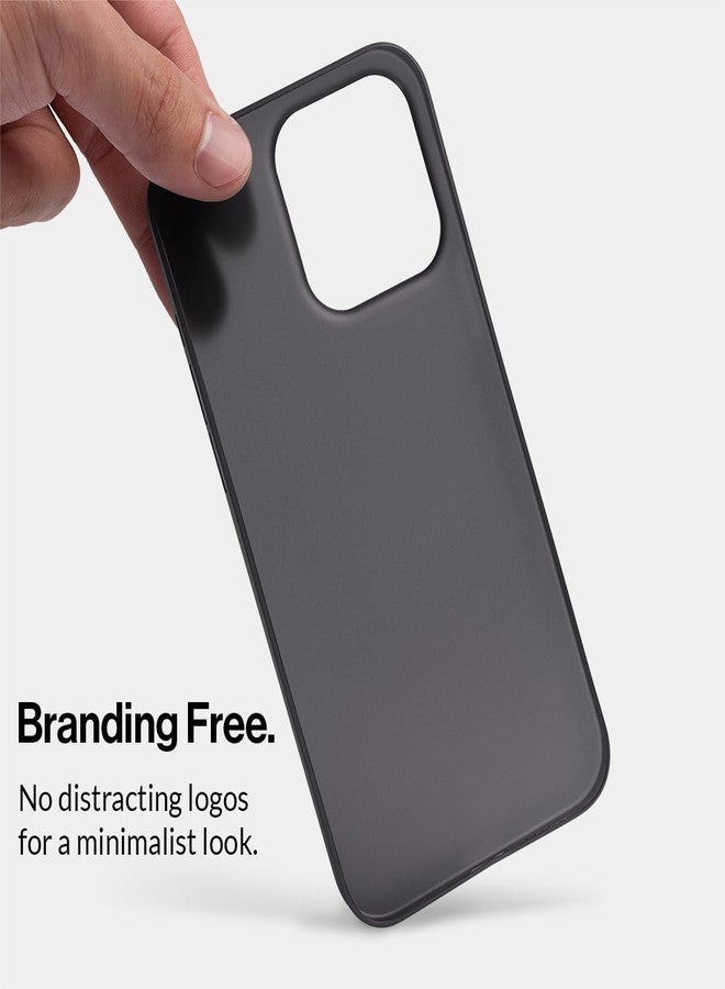totallee Thin iPhone 15 Pro Case, Thinnest Cover Ultra Slim Minimal - for Apple iPhone 15 Pro (2023) (Frosted Black) - Image 4
