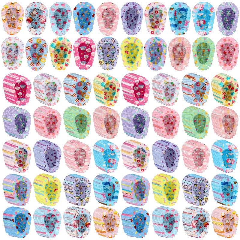 Copkim 300 Pcs Adhesive Eye Patches for Kids Girls Cute Toddler Eye Patch Bulk Colorful Breathable Lazy Patch Cartoon Adhesive Bandages for Children Baby Light Blocking, 20 Styles, 3 x 2 Inches - Image 1