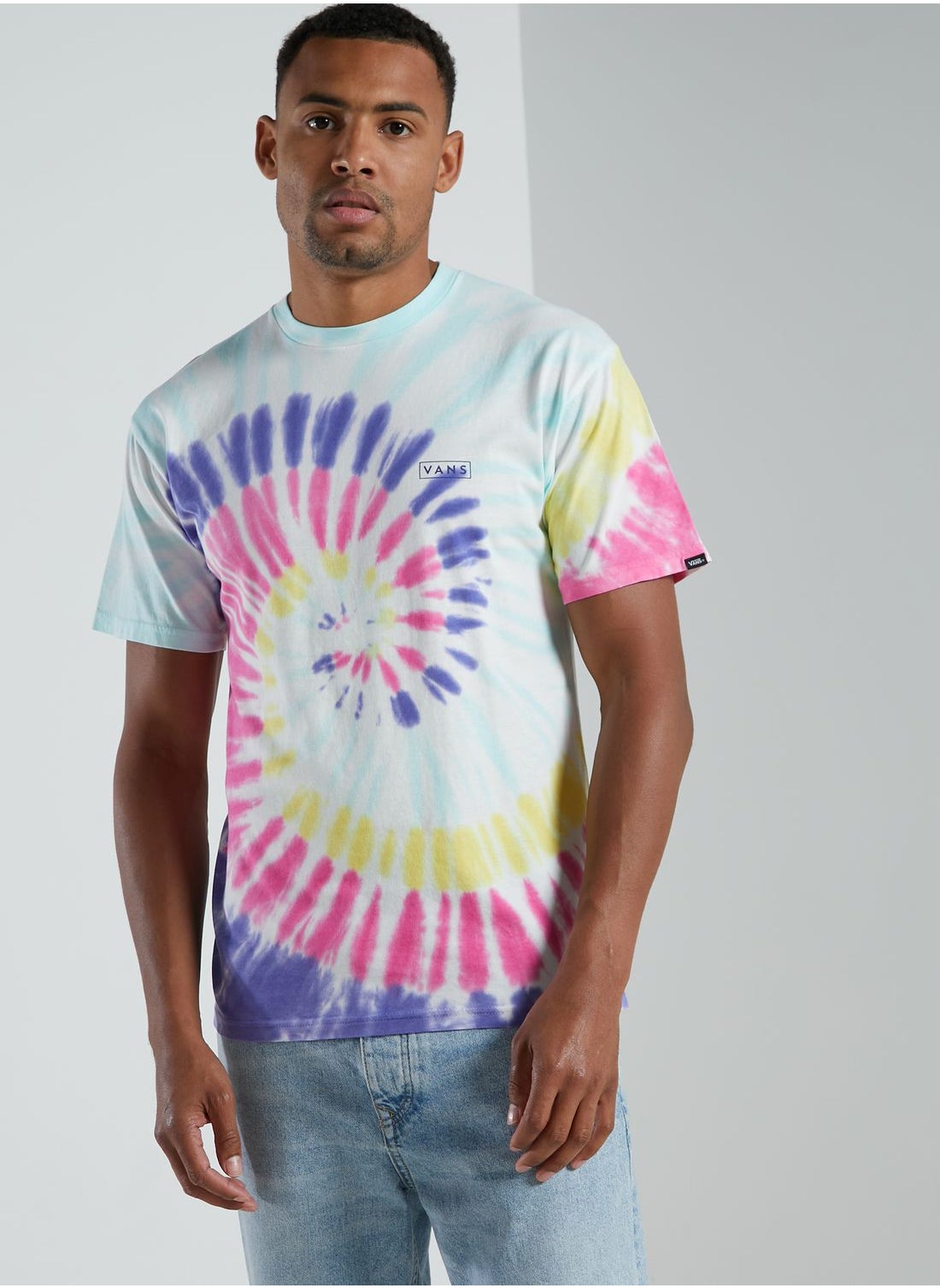 vans multicolor t shirt