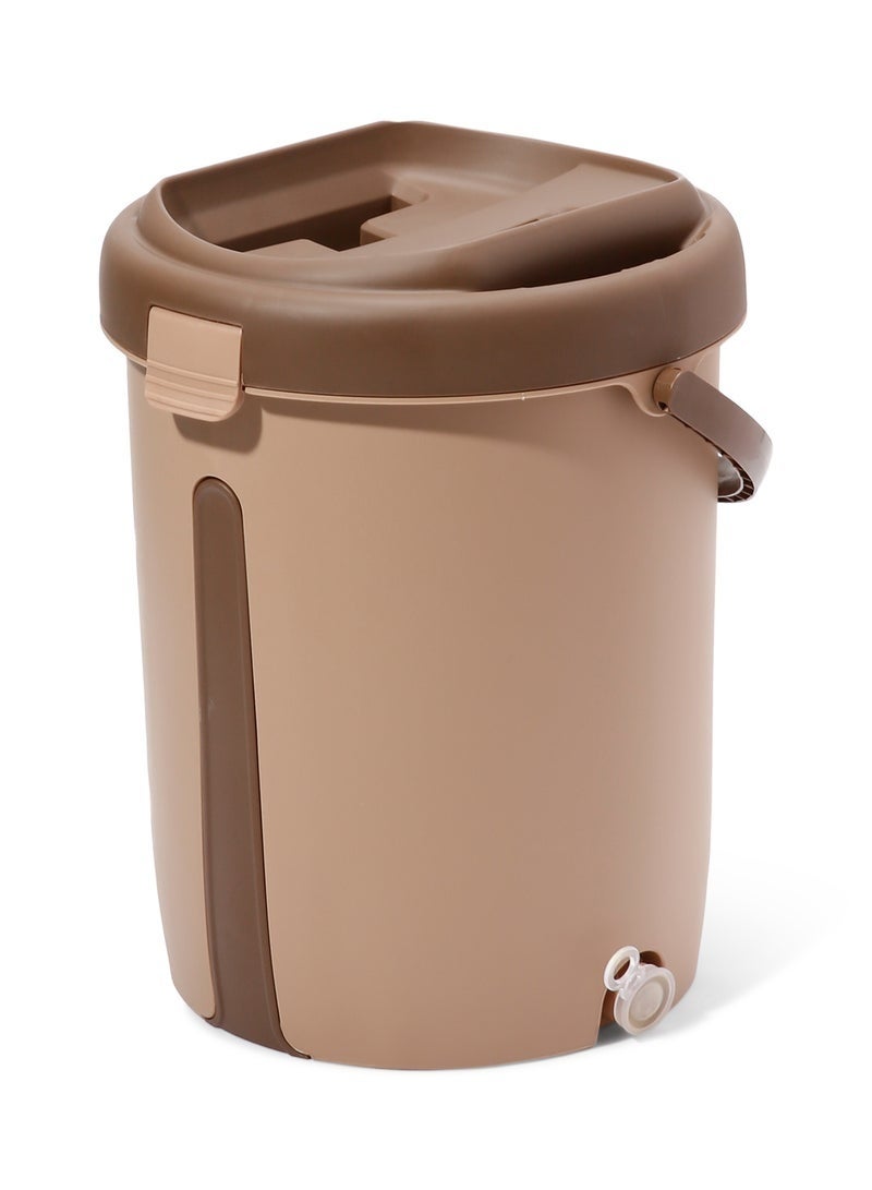 باصرة طقم ممسحة أرضيات مسطحة مع دلو عصر ذاتي من باصرة الأصلي للتنظيف العملي والفعال - Image 2