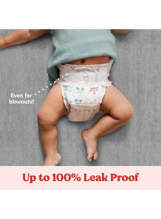 Huggies Size 2 Diapers, Snug & Dry Baby Diapers, Size 2 (12-18 lbs), 100 Count, Packaging May Vary - Image 3