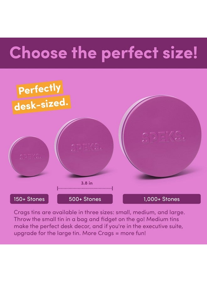 Speks Crags Ferrite Putty, Over 500 Ferrite Stones In A Metal Tin, Seriously Satisfying Fidget Toys For Adults And Desk Toys For Office, Matte Iris, Medium - Image 2