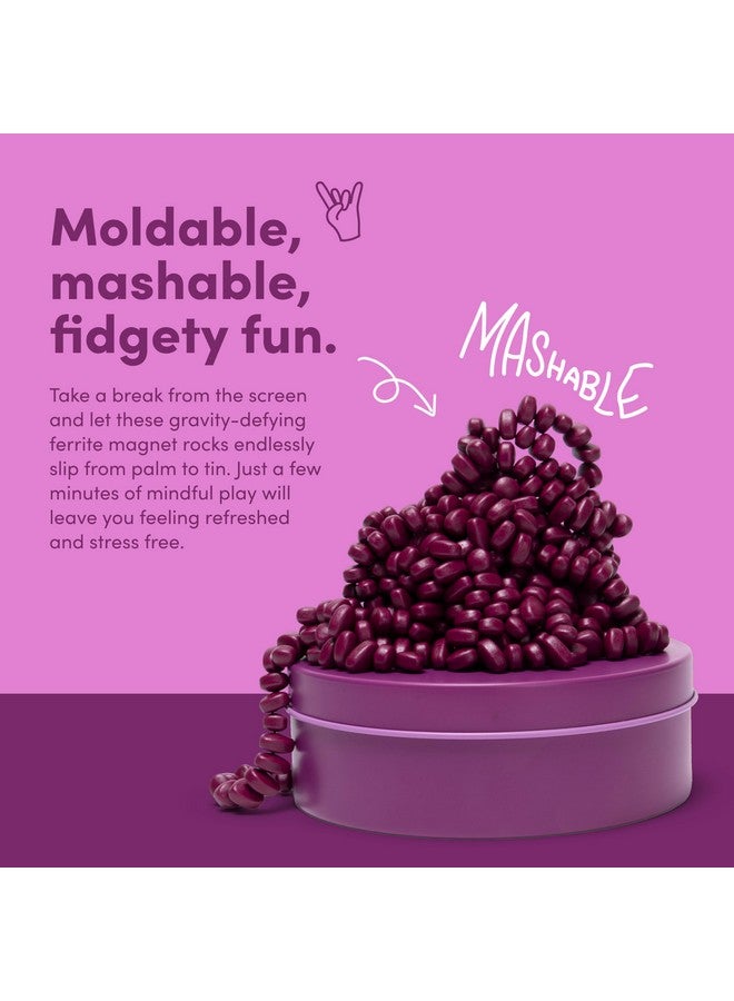 Speks Crags Ferrite Putty, Over 500 Ferrite Stones In A Metal Tin, Seriously Satisfying Fidget Toys For Adults And Desk Toys For Office, Matte Iris, Medium - Image 5