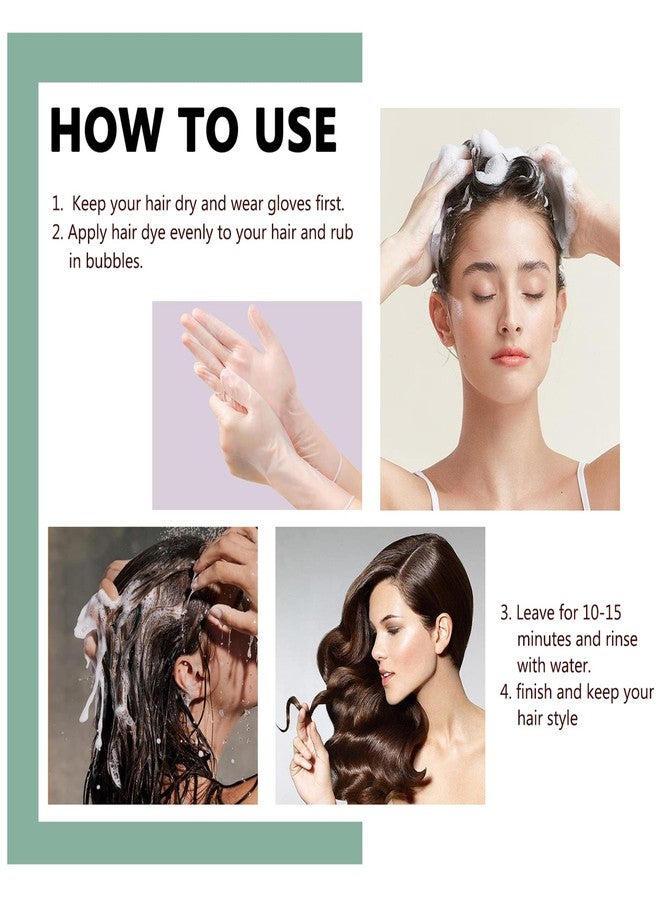 Ecofan 10 PCS Semi-Permanent Hair Color Shampoo - 3 in 1 Instant Hair Dye for Men & Women, Herbal Ingredients for 100% Grey Coverage (Dark Coffee/Dark Brown) - Image 4