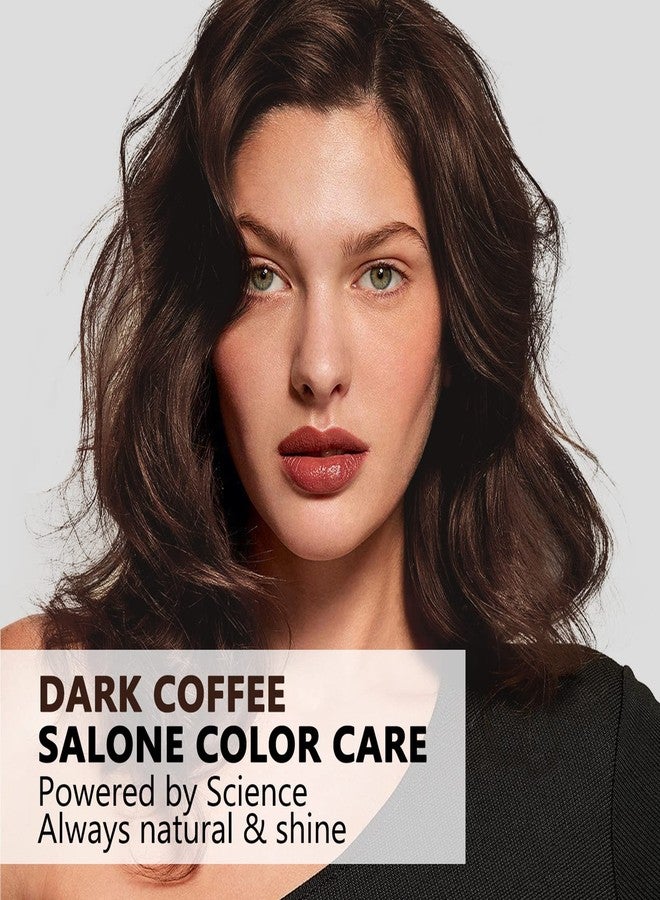 Ecofan 10 PCS Semi-Permanent Hair Color Shampoo - 3 in 1 Instant Hair Dye for Men & Women, Herbal Ingredients for 100% Grey Coverage (Dark Coffee/Dark Brown) - Image 2