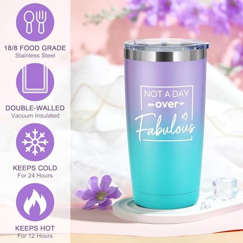 Pradnel Birthday Gifts for Women Happy Birthday Purple Gift Baskets for Woman Unique Gift Sets for Women Gifts Box for Woman Friendship Mom Sister Best Friend Female Her - Image 2