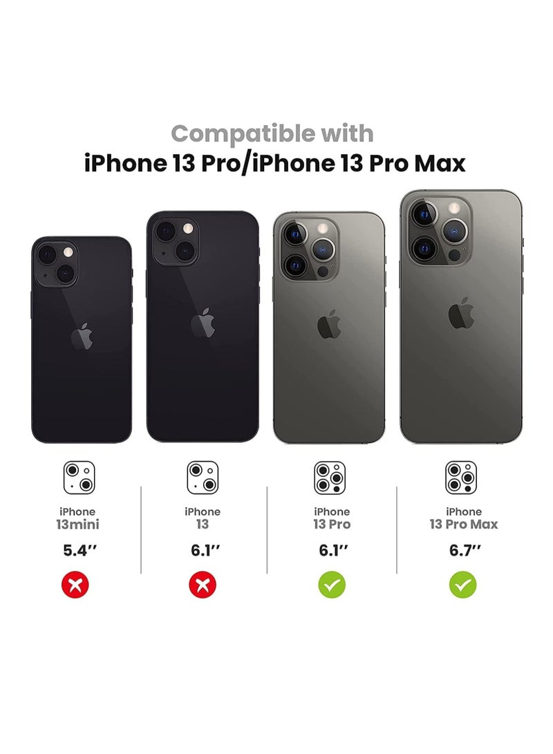 DUSALA Camera Lens Protector for iPhone 13 Pro/Pro Max Series (Dark Gray) - Image 5