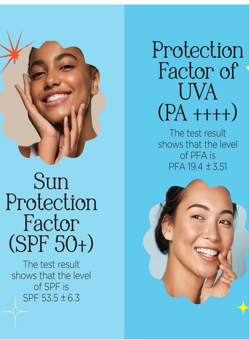 ايسنتري الحماية الساطعة: جل الشمس المائي من إيزنتري المُخلَّ بثمانية أنواع من حمض الهيالورونيك، واقي شمس، كريم شمسي، SPF (عامل حماية من الشمس)، UVA، UVB، واسع الطيف - Image 3