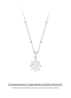 AWNL Cardamom Pendant Necklace with CZ Diamonds  - Image 5