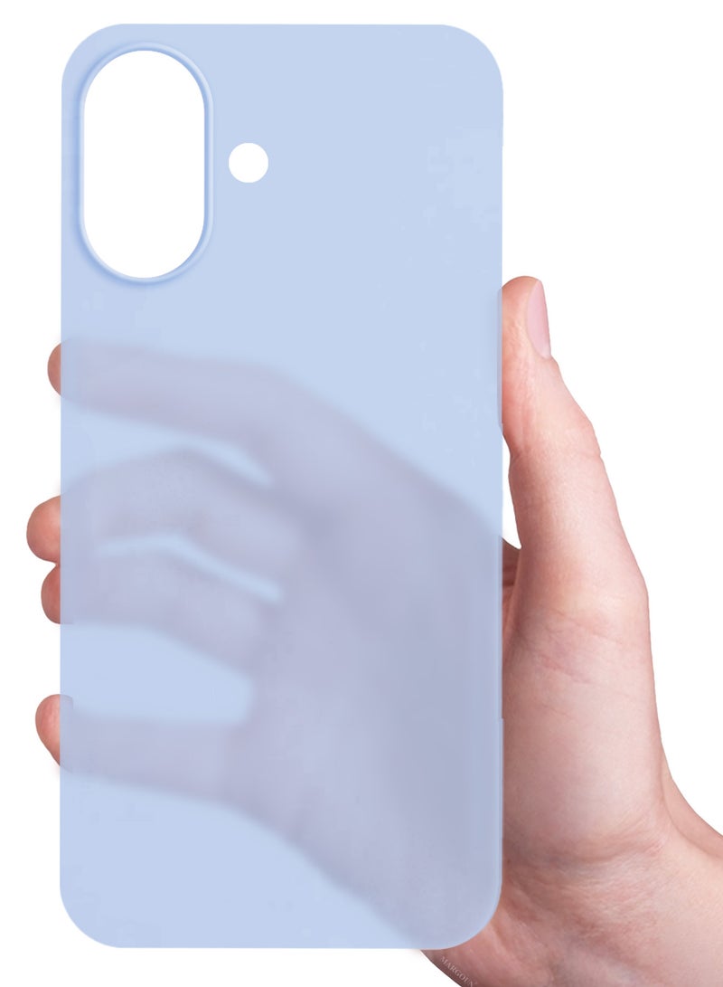 CATANES Air Skin Frosted Matte Case for iPhone 17 - Stylish Ultra Slim Back Cover - Light Blue - Image 4