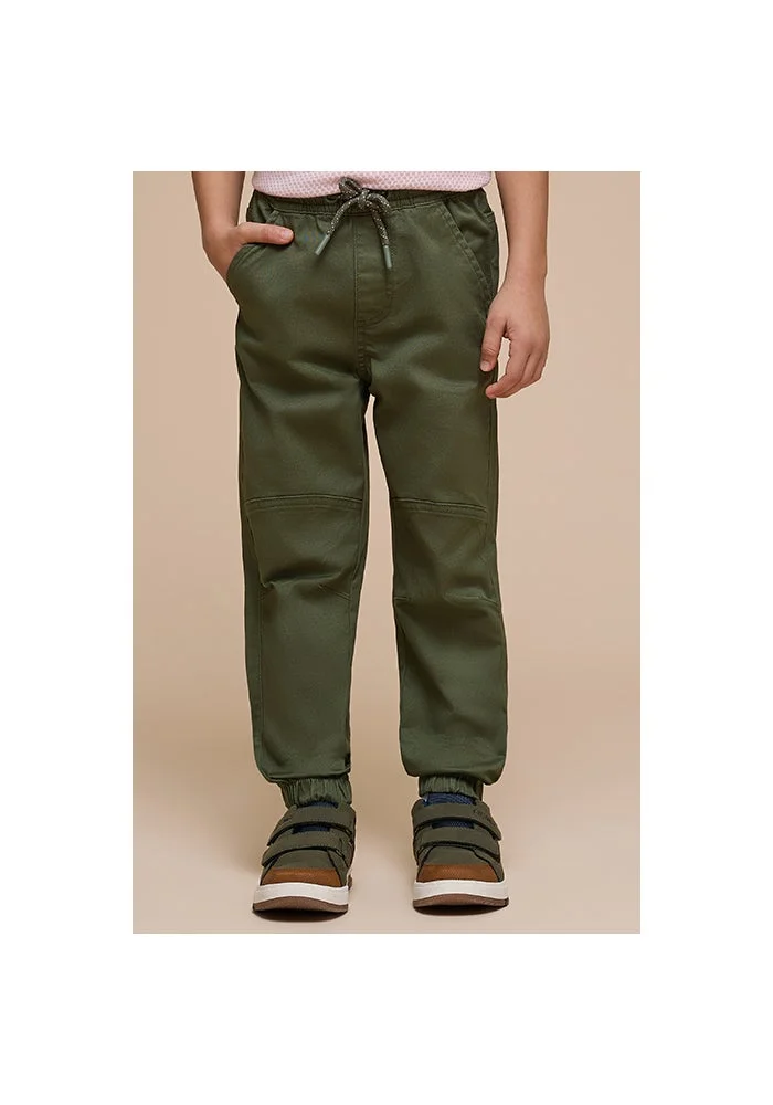 R&b Solid Jogger Pants with Drawstring Waist