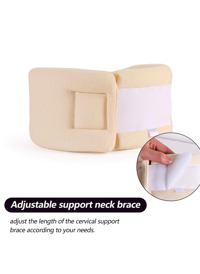 KASTWAVE Soft Foam Neck Brace Universal Cervical Collar, Adjustable Neck Support Brace for Sleeping (3" Depth Collar, L)  - Image 5