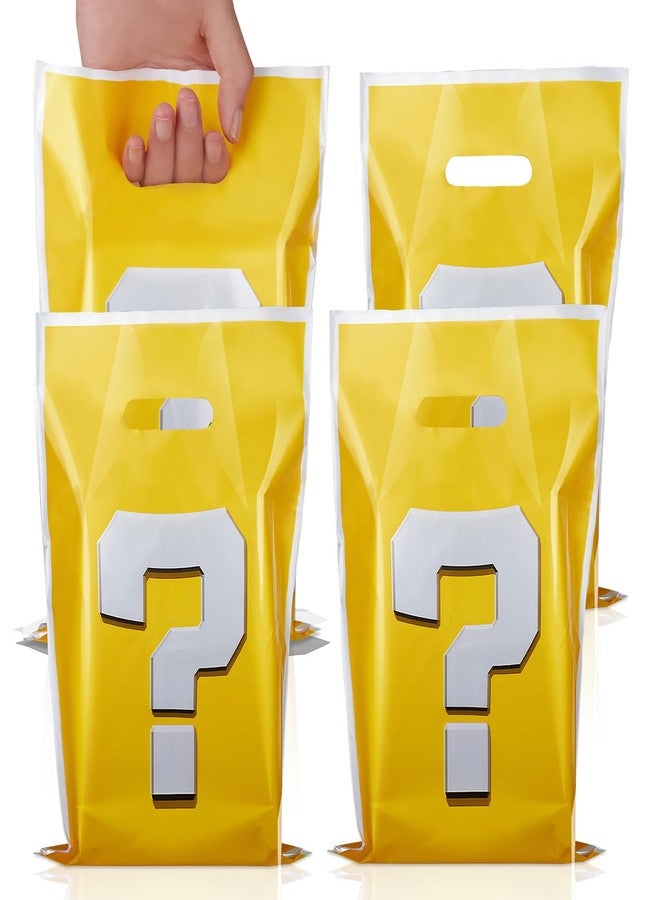opasyo Candy Gift Bags 40PCS Question Mark Candy Bags for Birthday Party Decorations,Video Game Birthday Party Favor bags for Boys Super Theme Birthday Party (A-Yellow) - Image 1