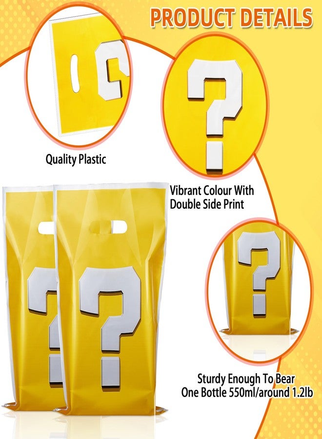 opasyo Candy Gift Bags 40PCS Question Mark Candy Bags for Birthday Party Decorations,Video Game Birthday Party Favor bags for Boys Super Theme Birthday Party (A-Yellow) - Image 3