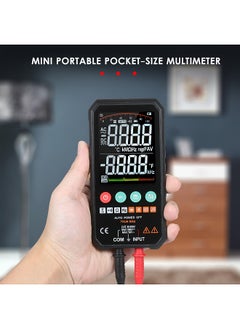 Generic Super Slim Palm Size 3.3-inch LCD Digital Multimeter 6000 Counts True RMS Universal Meter High Accuracy Smart Measure AC/DC Voltage Resistance Capacitance Frequency Continuity Diode NCV Test  - Image 1
