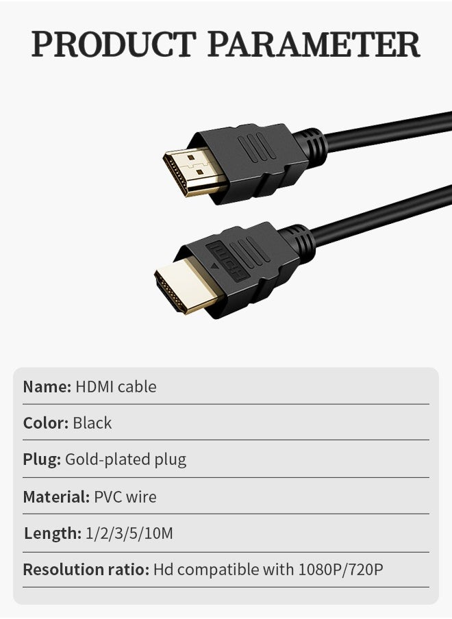 HDMI Cable 4K/60Hz Ultra HD 1080P Supports HDR Dynamic Transmission, Compatible with Ethernet Monitors PS 4/3 HDTV 4K Fire Nire Etfx