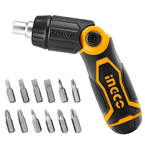 INGCO AKISD1208 13 in 1 Ratchet Screw Driver Set (1 Set) - Image 1