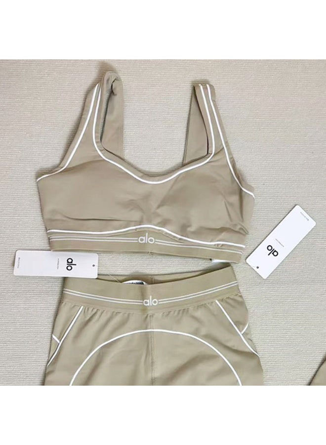 alo ALO Premium Yoga Set - AIRBRUSH HEART THROB BRA