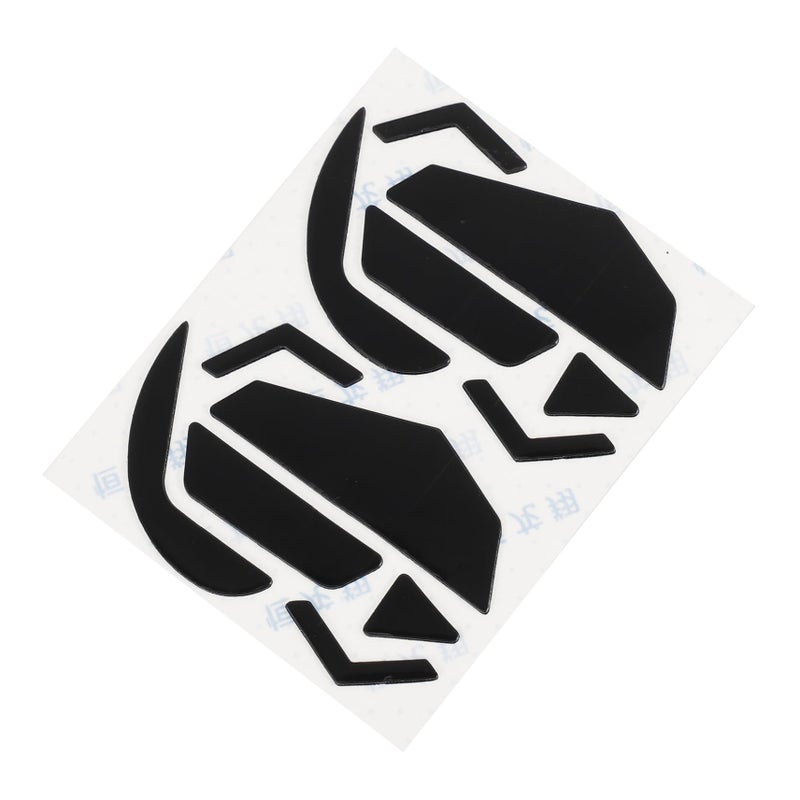 2 Sets Black Silicone Mouse Feet Skates for Smooth Gaming and Office Computer Mouse Replacement - Image 2