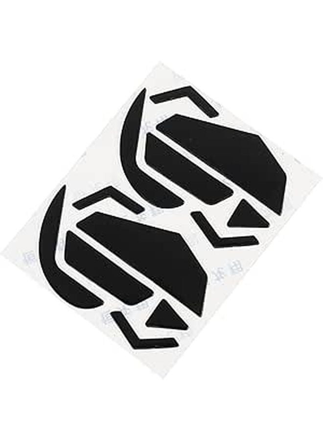 2 Sets Black Silicone Mouse Feet Skates for Smooth Gaming and Office Computer Mouse Replacement - Image 1