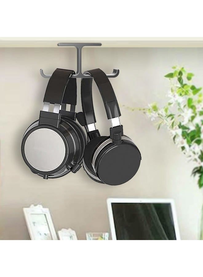 Apphome APPHOME Headset Holder with Aluminum Adhesive Under Desk Headphone Stand for All Headphones (Grey) - Image 3