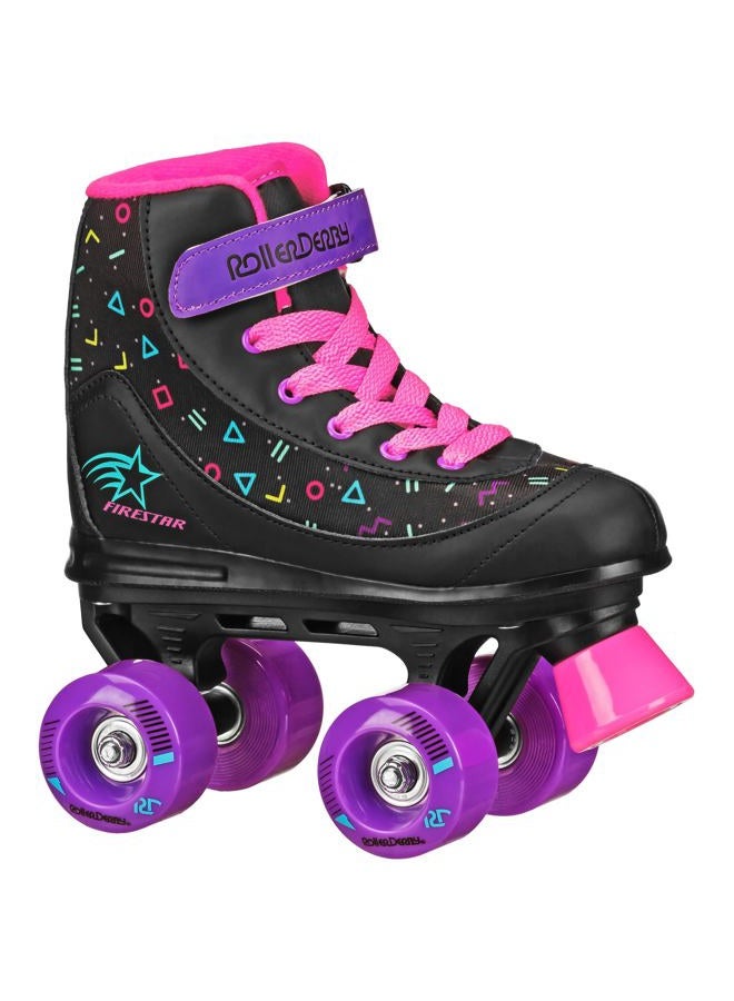 Roller Derby FireStar Youth Girl's Roller Skate Midnight Prism Size 3 - Image 1