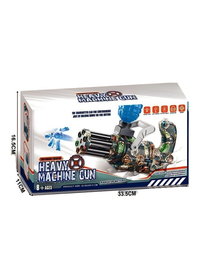 Generic - Automatic Electric Toy Gun Camouflage Design Splatter Ball Gel Blaster Toy Gun with Water Beads Eco Friendly Outdoor Activities Team Shooting Game for Kids Birthday Gift for Children 33.5x11x16.5 Centimeter - Image 1