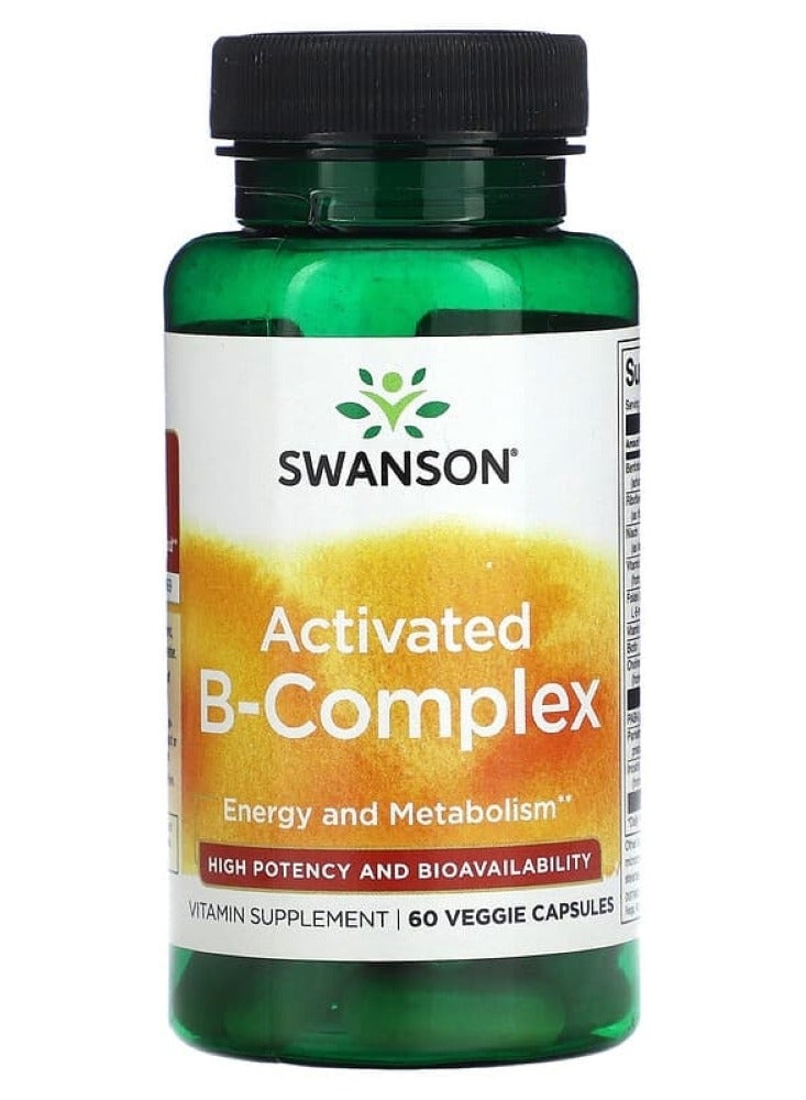 Activated B-Complex - High Potency and Bioavailability 60 Veg Caps