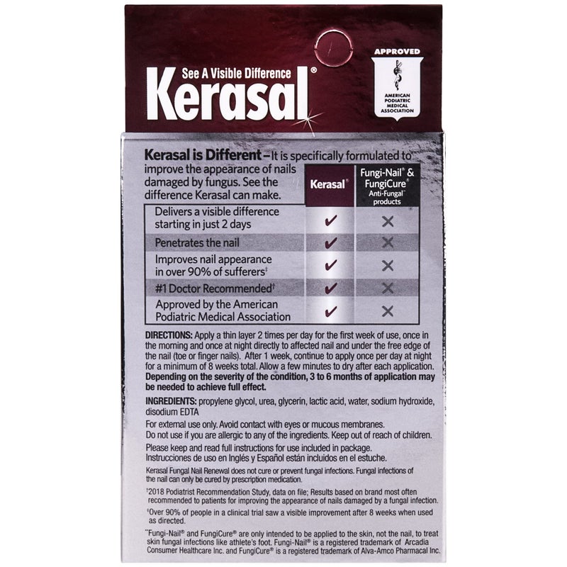 Kerasal علاج تجديد الأظافر الفطرية من كيراسال 10 مل (عبوتان)  - Image 2