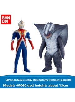 Generic Authentic Bandai Dinosaursaurio Agrux Race King Tao Man Monster Battle Soft Rubber Doll Toy Action Figure Collectible For Kids-Color:69060 Super Decisive Battle  - Image 1