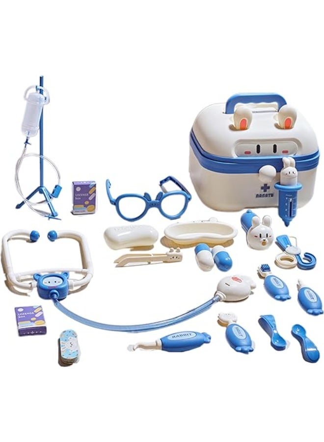 UREVO Doctor Kit for Toddlers, Simulation Medical Suitcase Toy Set, Simulation Suitcase Toy with Realistic Tools,Children Role Play Doctor, Multifunctional Medical Tool - Image 1