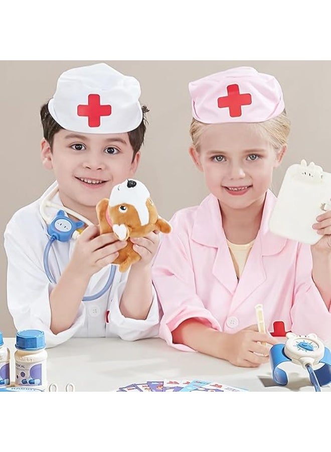 UREVO Doctor Kit for Toddlers, Simulation Medical Suitcase Toy Set, Simulation Suitcase Toy with Realistic Tools,Children Role Play Doctor, Multifunctional Medical Tool - Image 2