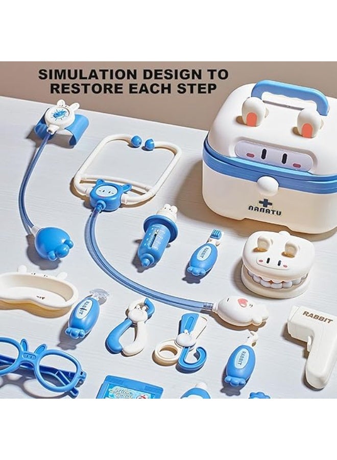 UREVO Doctor Kit for Toddlers, Simulation Medical Suitcase Toy Set, Simulation Suitcase Toy with Realistic Tools,Children Role Play Doctor, Multifunctional Medical Tool - Image 4
