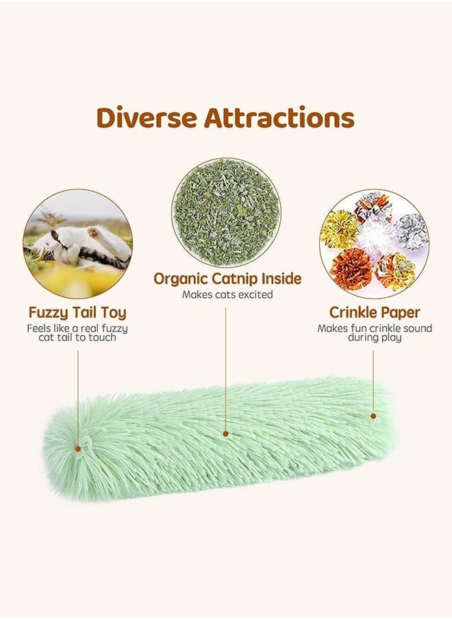 Cat Toys Cat Pillows, Soft and Durable Crinkle Sound Catnip Toys, Interactive Cat Kicker Toys for Indoor Cats, Promotes Kitten Exercise（3 Pcs） - Image 3