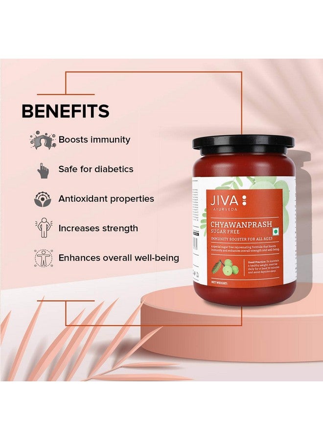 Jiva Ayurveda Chyawanprash (Combo) Sugar Free & Immunity Booster | For All Age Group (For Men & Women) - 500gm Each (Pack of 2) - Image 4