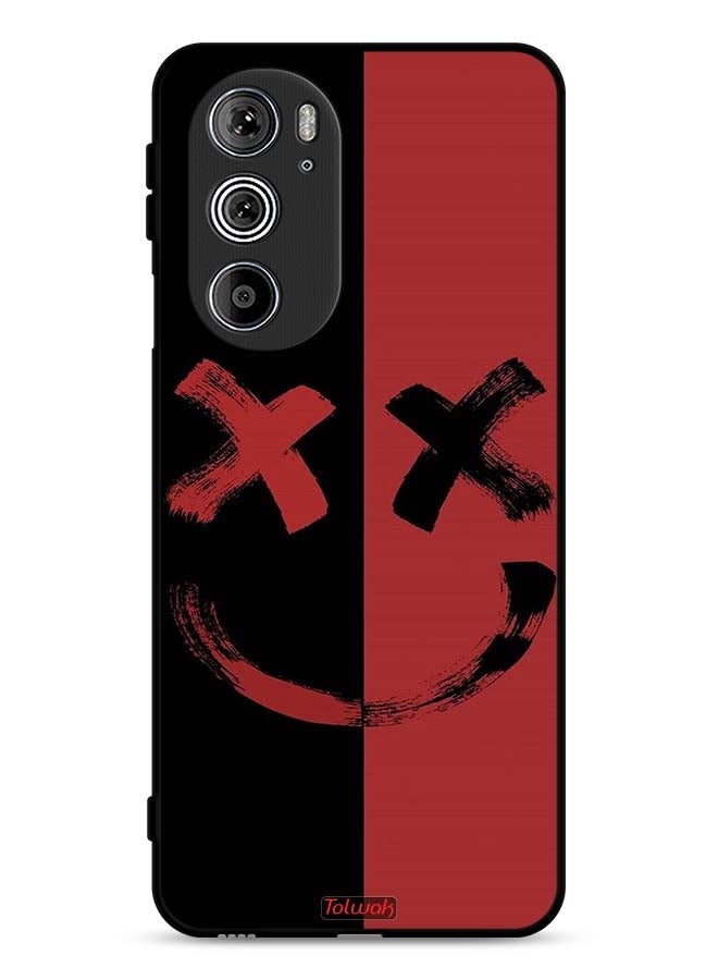 Tolwak Motorola Edge 30 Pro Protective Case Cover Marshmallow Art Pattern - Image 1