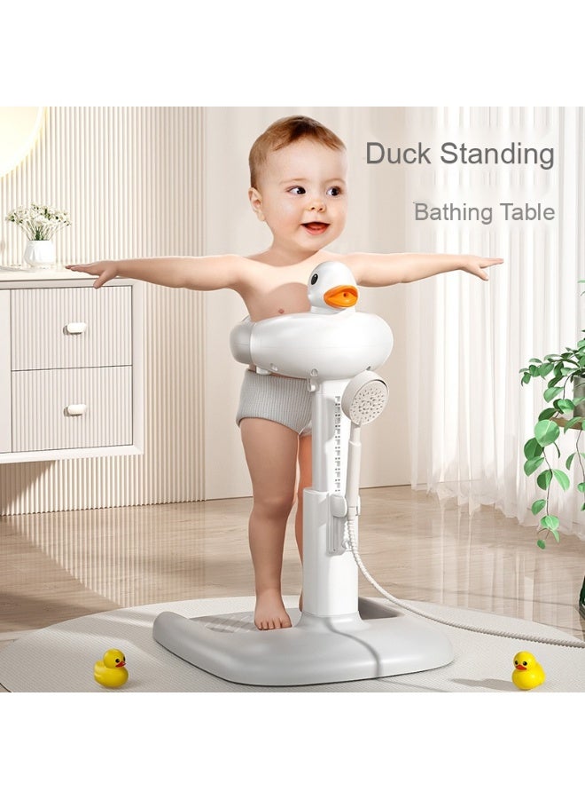 Baby Standing Bath Helper, Infant Toddler Bath Tub, Newborn Bathing Station - Image 2