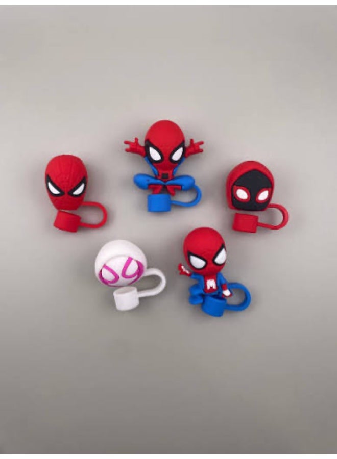 Spider-Man Silicone Straw Cover Cap 10mm – Cute Reusable Straw Tip Protector for stanley & Tumblers - Image 3