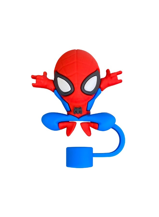 Spider-Man Silicone Straw Cover Cap 10mm – Cute Reusable Straw Tip Protector for stanley & Tumblers - Image 2