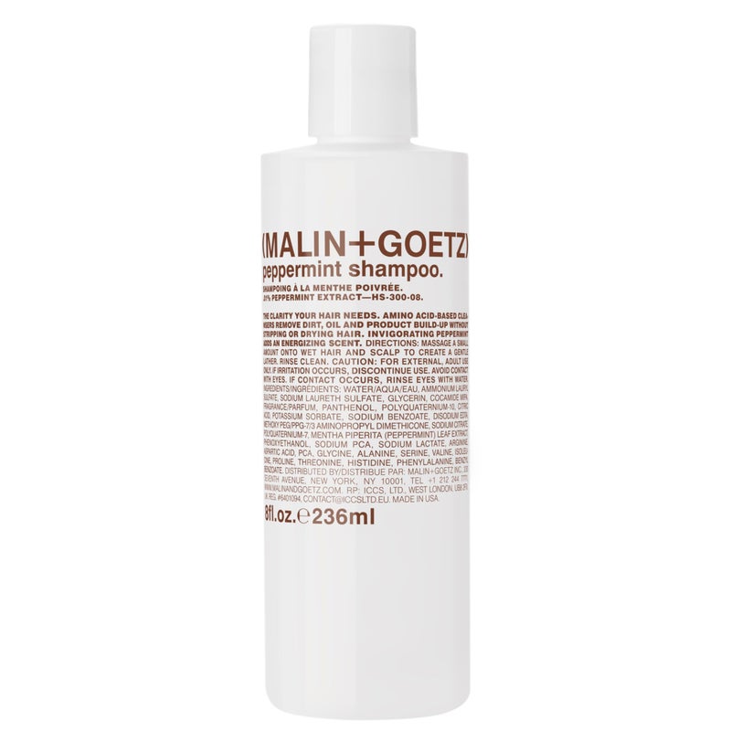 MALIN + GOETZ MALIN+GOETZ Shampoo Clarifying Peppermint | Daily Cleanser with Amino Acids | Vegan, Sulfate-Free & Unisex (8 Fl Oz) - Image 1