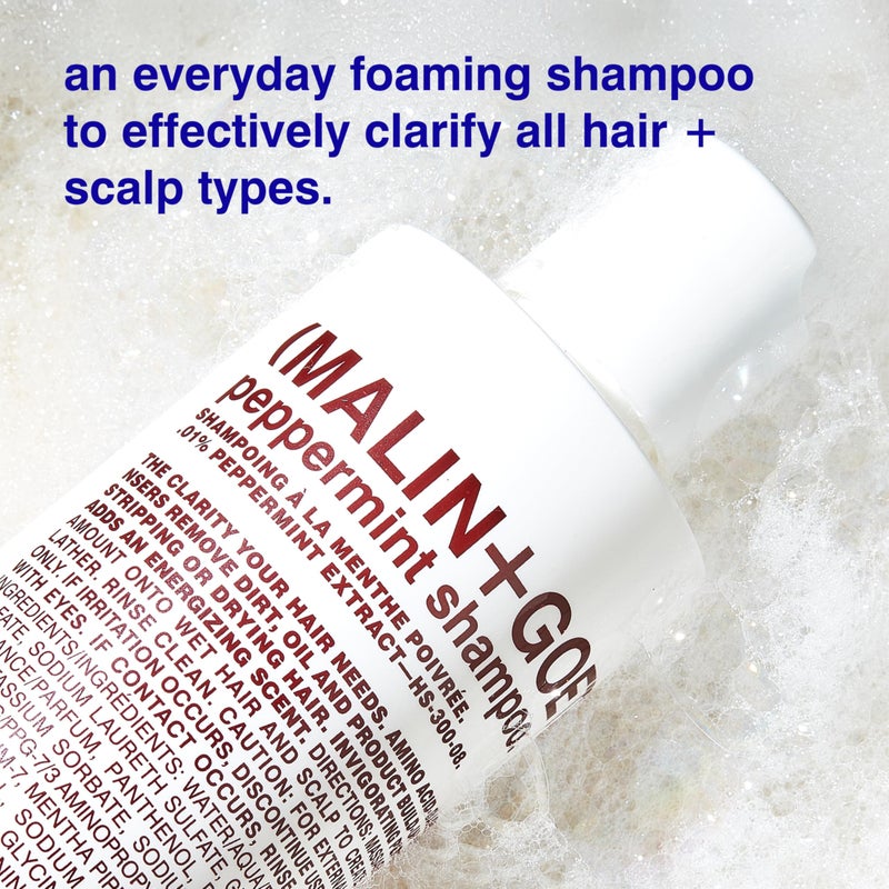 MALIN + GOETZ MALIN+GOETZ Shampoo Clarifying Peppermint | Daily Cleanser with Amino Acids | Vegan, Sulfate-Free & Unisex (8 Fl Oz) - Image 4
