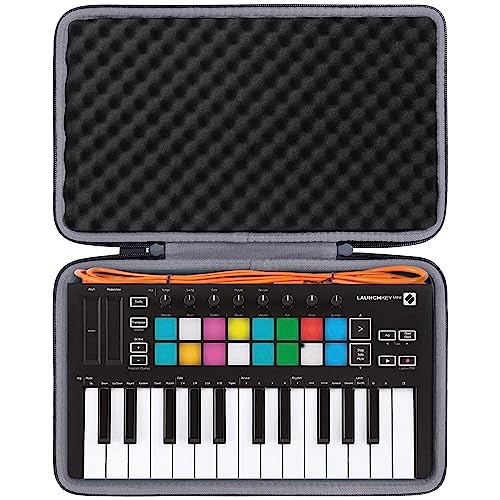 co2CREA Hard Travel Case Replacement for Novation Launchkey Mini MK3  FLkey Mini 25Key MIDI Keyboard Controller - Image 1