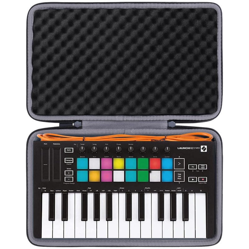 co2CREA Hard Travel Case Replacement for Novation Launchkey Mini MK3  FLkey Mini 25Key MIDI Keyboard Controller - Image 3