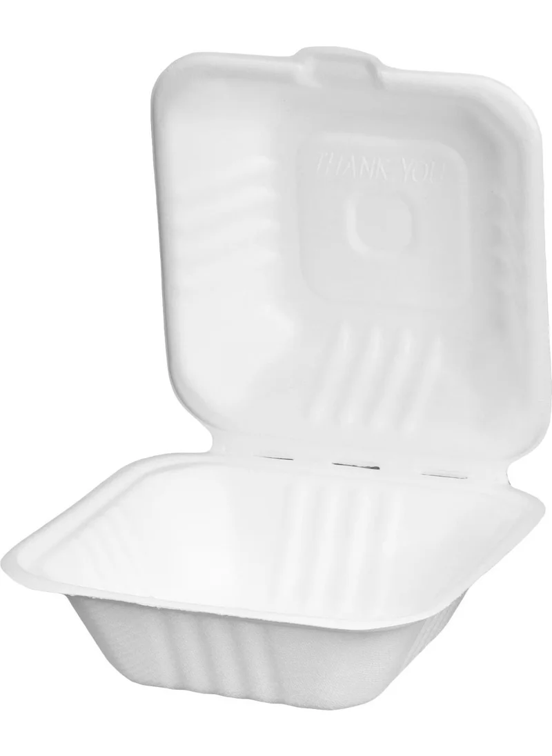 Ambalaj Pazarı Packaging Market Ecological Cardboard Hamburger Container 25 Pieces