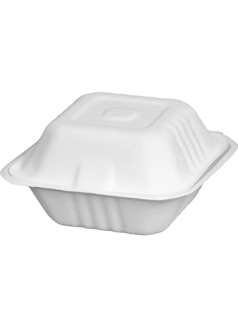 Ambalaj Pazarı Packaging Market Ecological Cardboard Hamburger Container 25 Pieces