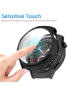 Generic Plating Case For Huawei Watch GT5 Pro 46mm Smart Watch Strap Full Bumper TPU Protective Cover Accessories Screen Protector (Black)  - Image 4