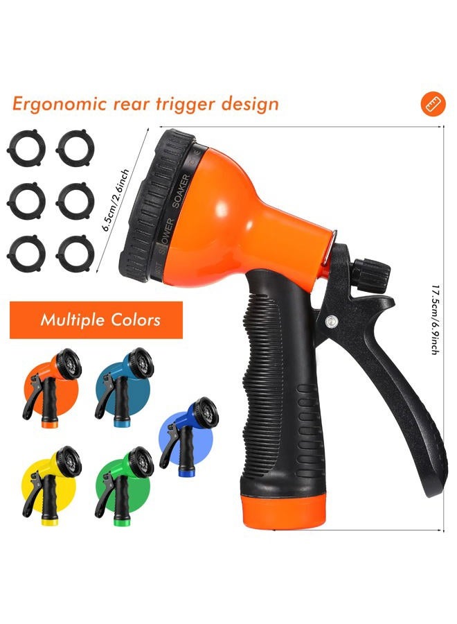 Hoolerry Garden Hose Nozzle Multifunctional Water Hose Sprayer Nozzle with 10 Adjustable Watering Patterns High Pressure Garden Sprayer Hose Nozzle Sprayer Heavy Duty for Watering Washing (Multicolor, 6 Pcs) - Image 2