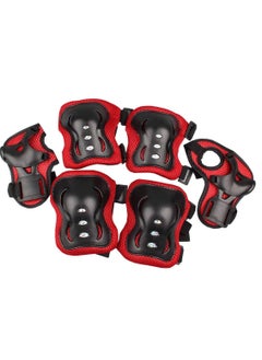 Generic Kids Protective Gear Adjustable Protective Elbow and Knee Pads for Kids Wrist Guard Outdoor Sports Safety Bike Scooters Skateboards Rollerblade  - Image 1