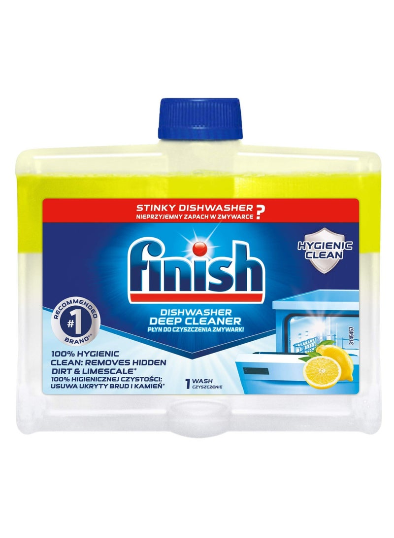 Finish Lemon Sparkle Automatic Dishwasher Cleaner Liquid Desclaer 4x250ml Pack of 4 - Image 4